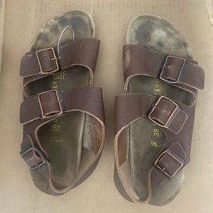 Birkenstocks brown milano euro 38